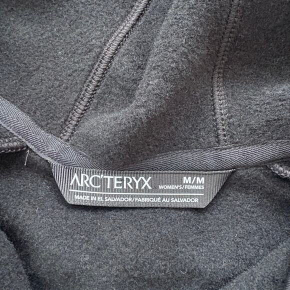 Arc'teryx Women's Kyanite Zip Up Hoodie | Black Size Medium - Picture 3 of 9